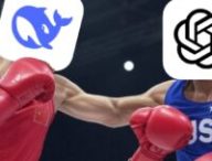 Combat de boxe entre DeepSeek et ChatGPT. // Source : Montage Numerama, image générée par Grok Combat de boxe entre DeepSeek et ChatGPT. // Source : Montage Numerama, image générée par Grok