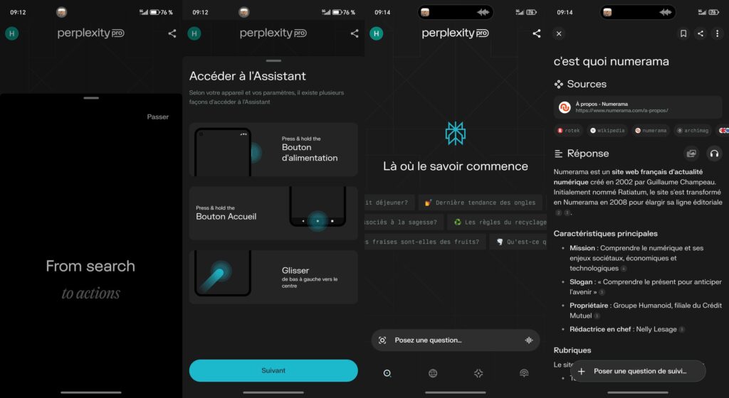 Perplexity Assistant est un vrai assistant vocal // Source : Numerama Perplexity Assistant est un vrai assistant vocal // Source : Numerama