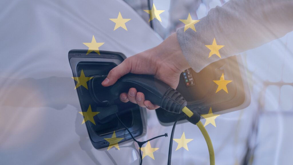 Voiture électrique en europe // Source : Canva Voiture électrique en europe // Source : Canva