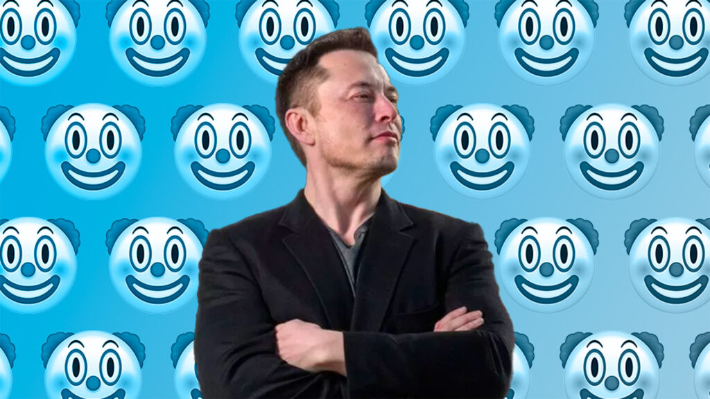 Elon Musk est un clown // Source : Nino Barbey pour Numerama Elon Musk est un clown // Source : Nino Barbey pour Numerama