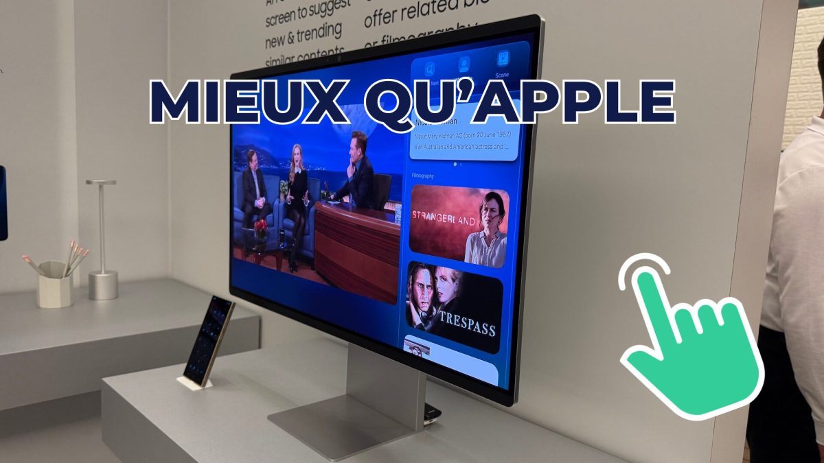 Samsung Smart Monitor M9 // Source : Nicolas Lellouche pour Numerama Samsung Smart Monitor M9 // Source : Nicolas Lellouche pour Numerama