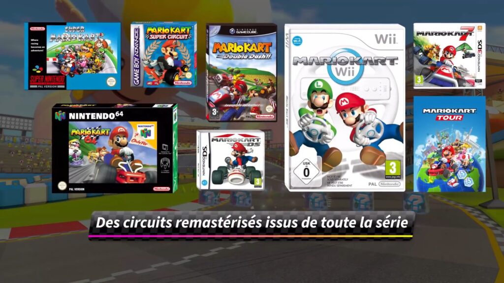 Tous les épisodes canons de la saga Mario Kart // Source : X (ex-Twitter) Tous les épisodes canons de la saga Mario Kart // Source : X (ex-Twitter)