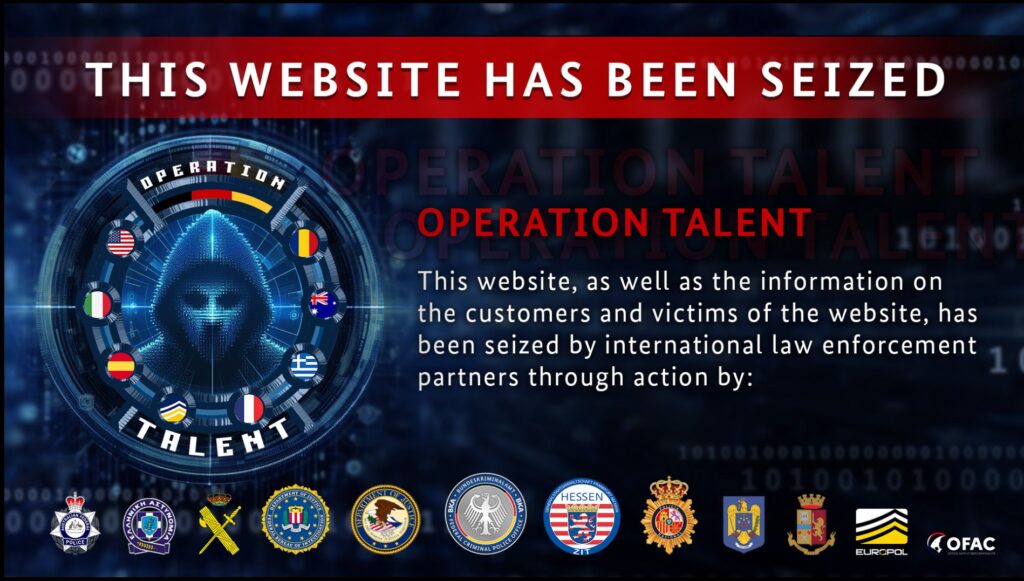 La page d'accueil du site Nulled affiche désormais un message des forces de l'ordre // Source : Numerama La page d'accueil du site Nulled affiche désormais un message des forces de l'ordre // Source : Numerama