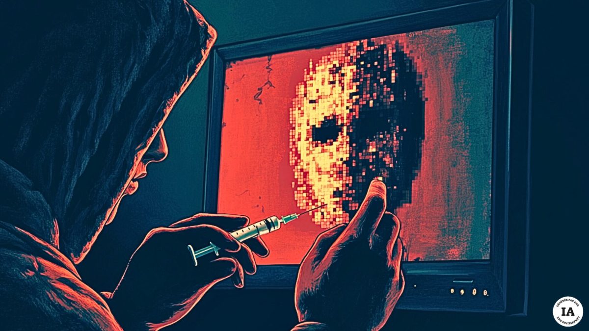 Des hackers peuvent modifier les résultats de l'IA en empoisonnant sa base de données. // Source : Numerama avec Midjourney Des hackers peuvent modifier les résultats de l'IA en empoisonnant sa base de données. // Source : Numerama avec Midjourney