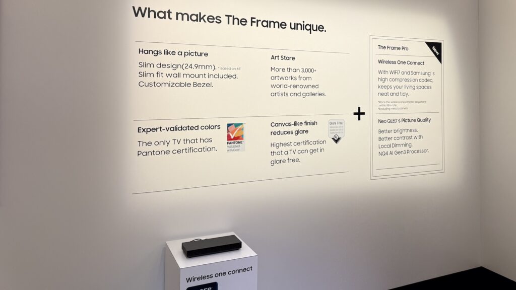 Samsung The Frame Pro // Source : Samsung Samsung The Frame Pro // Source : Samsung