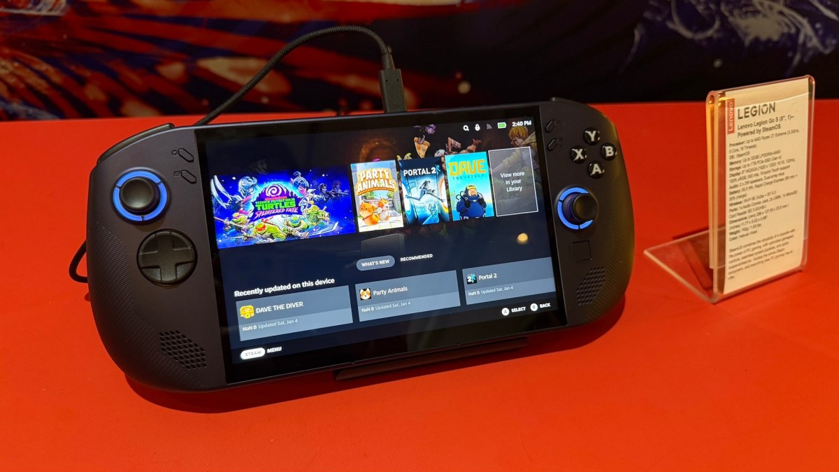 Lenovo Legion Go S au CES 2025 // Source : Nicolas Lellouche pour Numerama