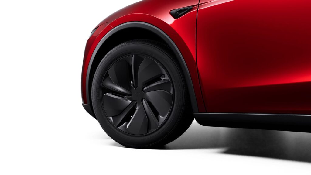Sur le Model Y, les jantes 19 pouces ne sont pas encore disponible chez nous. // Source : Tesla Sur le Model Y, les jantes 19 pouces ne sont pas encore disponible chez nous. // Source : Tesla