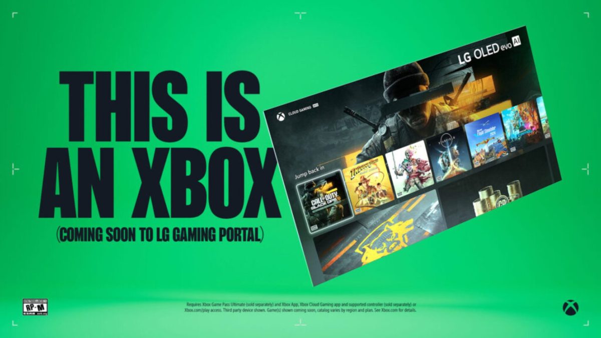 Xbox Game Pass sur LG. // Source : LG Xbox Game Pass sur LG. // Source : LG