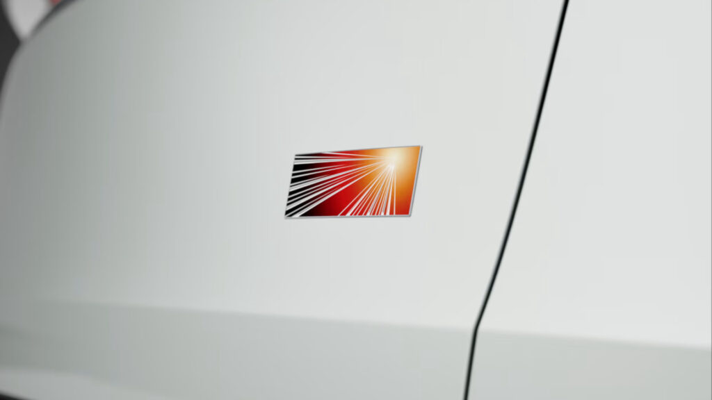 Logo Launch Series du Tesla Model Y // Source : Tesla Chine Logo Launch Series du Tesla Model Y // Source : Tesla Chine