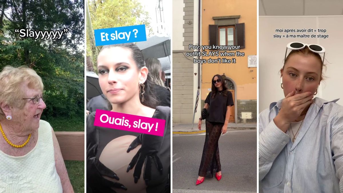 Beaucoup de TikTok utilisent le terme « slay », mais ça veut dire quoi ? // Source : Montage Numerama Beaucoup de TikTok utilisent le terme « slay », mais ça veut dire quoi ? // Source : Montage Numerama