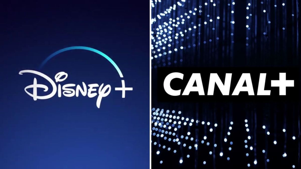 Les logos Disney+ et Canal+ // Source : Montage Numerama Les logos Disney+ et Canal+ // Source : Montage Numerama