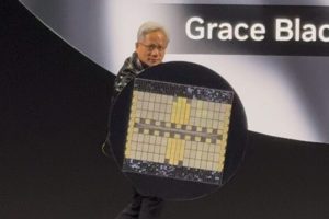 Jensen Huang, le patron de Nvidia au CES 2025. // Source : Numerama Jensen Huang, le patron de Nvidia au CES 2025. // Source : Numerama