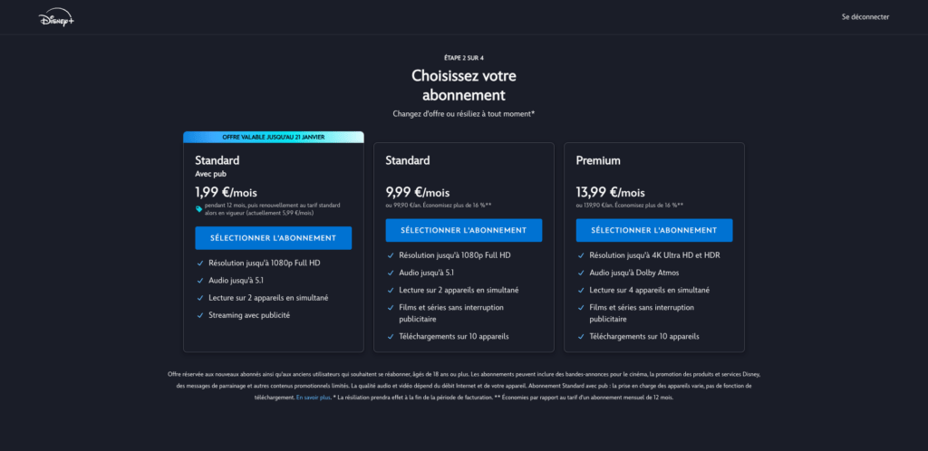 L'offre Disney+ à 1,99 euro par mois // Source : Numerama L'offre Disney+ à 1,99 euro par mois // Source : Numerama