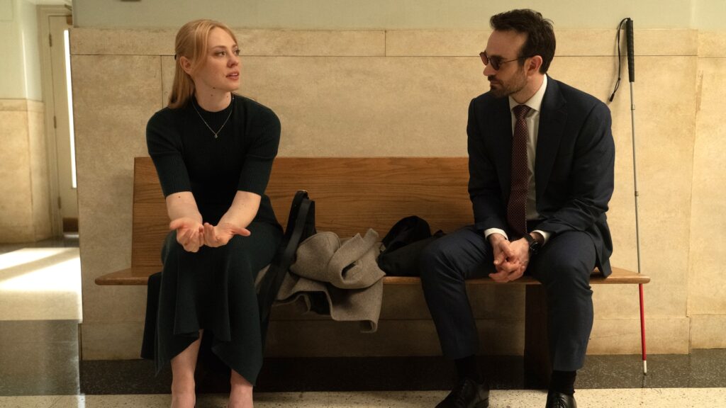 Karen et Matt dans Daredevil : Born Again // Source : Marvel Television Karen et Matt dans Daredevil : Born Again // Source : Marvel Television