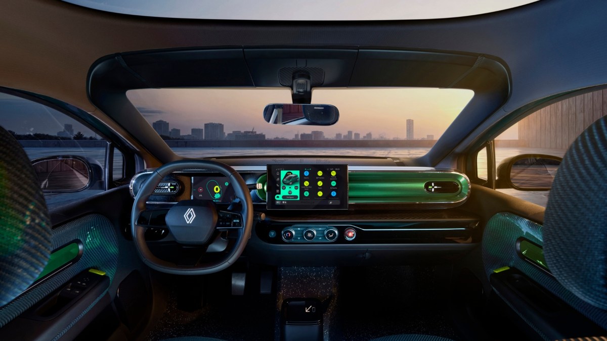 Voici un avant-goût de l'intérieur de la future Renault Twingo électrique // Source : Renault Voici un avant-goût de l'intérieur de la future Renault Twingo électrique // Source : Renault