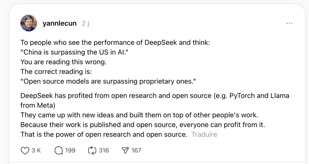 « Comme leur travail est publié et open source, tout le monde peut en profiter » « Comme leur travail est publié et open source, tout le monde peut en profiter »