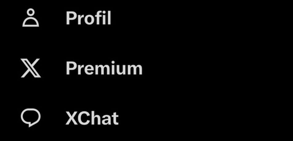 Un feature flag permet d'activer XChat, mais il s'agit toujours des DM