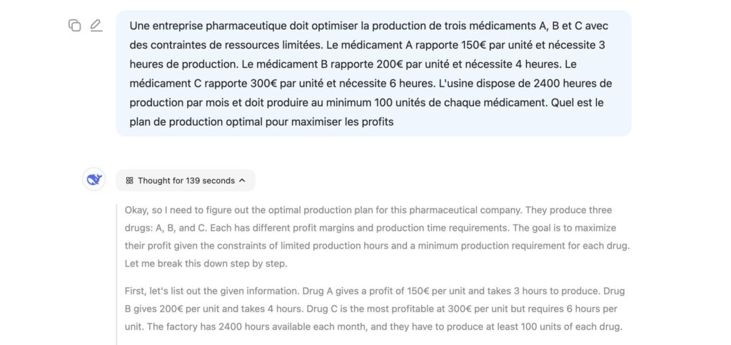 Une conversation avec DeepSeek-R1. // Source : Capture Numerama Une conversation avec DeepSeek-R1. // Source : Capture Numerama