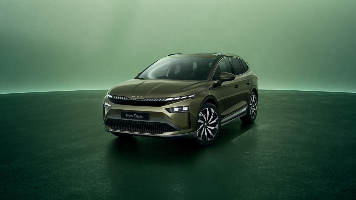 Le Skoda Enyaq restylé. // Source : Skoda