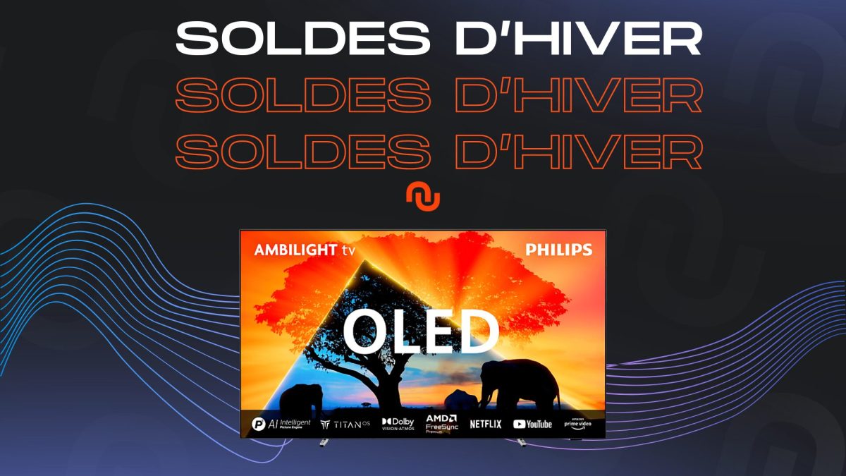 TV OLED Philips 77OLED759 // Source : Montage Numerama TV OLED Philips 77OLED759 // Source : Montage Numerama