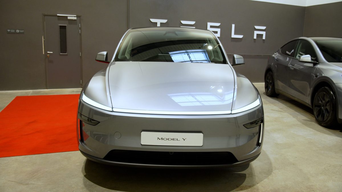 Le nouveau Tesla Model Y (2025) // Source : Alfred Tertrais pour Numerama Le nouveau Tesla Model Y (2025) // Source : Alfred Tertrais pour Numerama