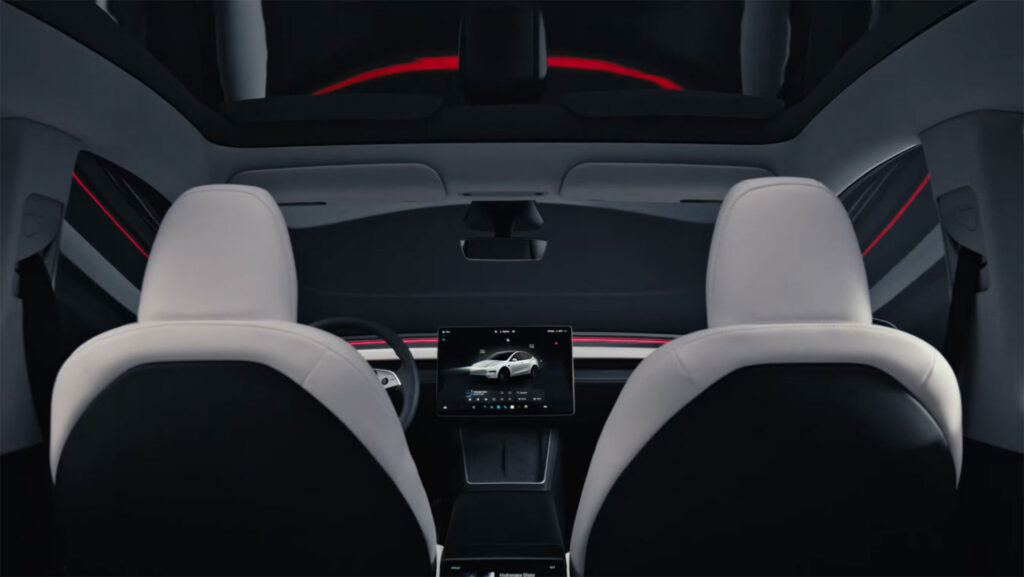 Tesla Model Y nouvel intérieur // Source : Tesla Tesla Model Y nouvel intérieur // Source : Tesla