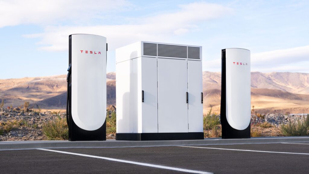 Les Superchargers V4 de Tesla // Source : Tesla Les Superchargers V4 de Tesla // Source : Tesla