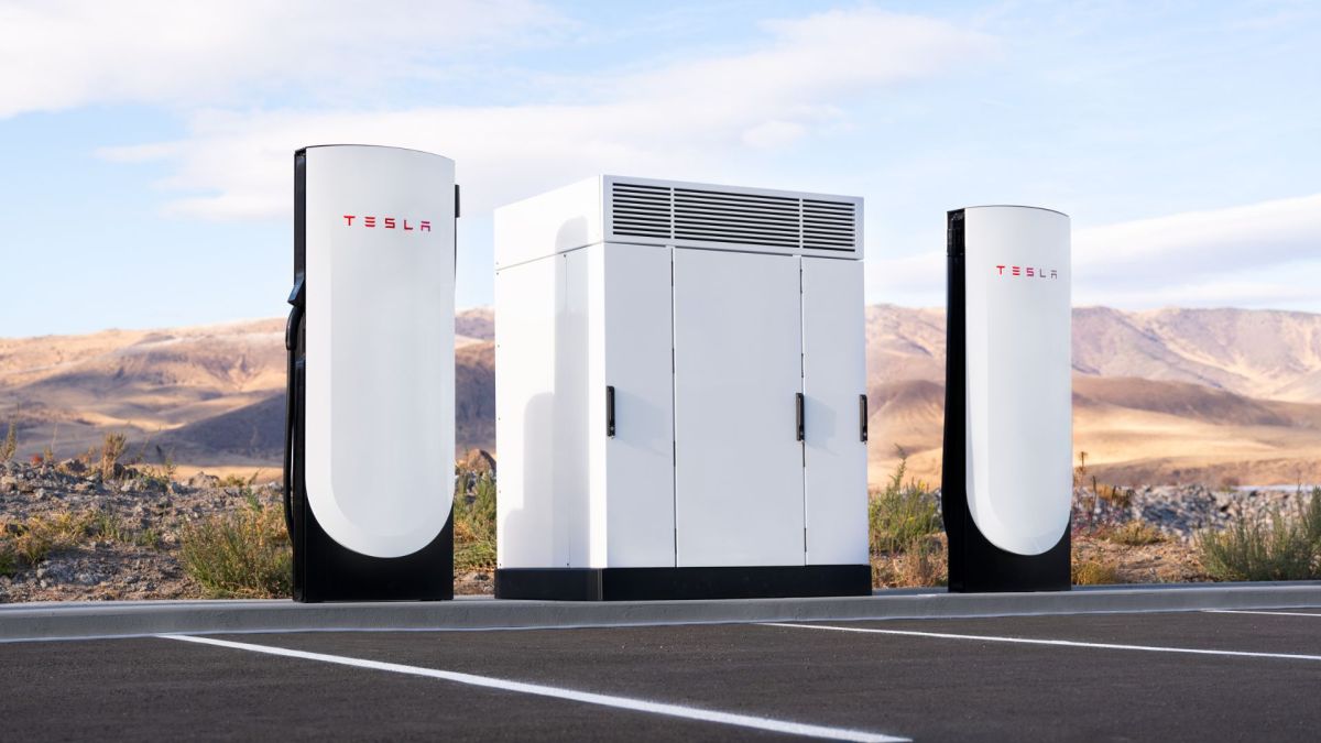 Les Superchargers V4 de Tesla // Source : Tesla Les Superchargers V4 de Tesla // Source : Tesla