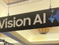 Le logo de Vision AI, la suite de fonctions IA pour les téléviseurs Samsung. // Source : Numerama Le logo de Vision AI, la suite de fonctions IA pour les téléviseurs Samsung. // Source : Numerama