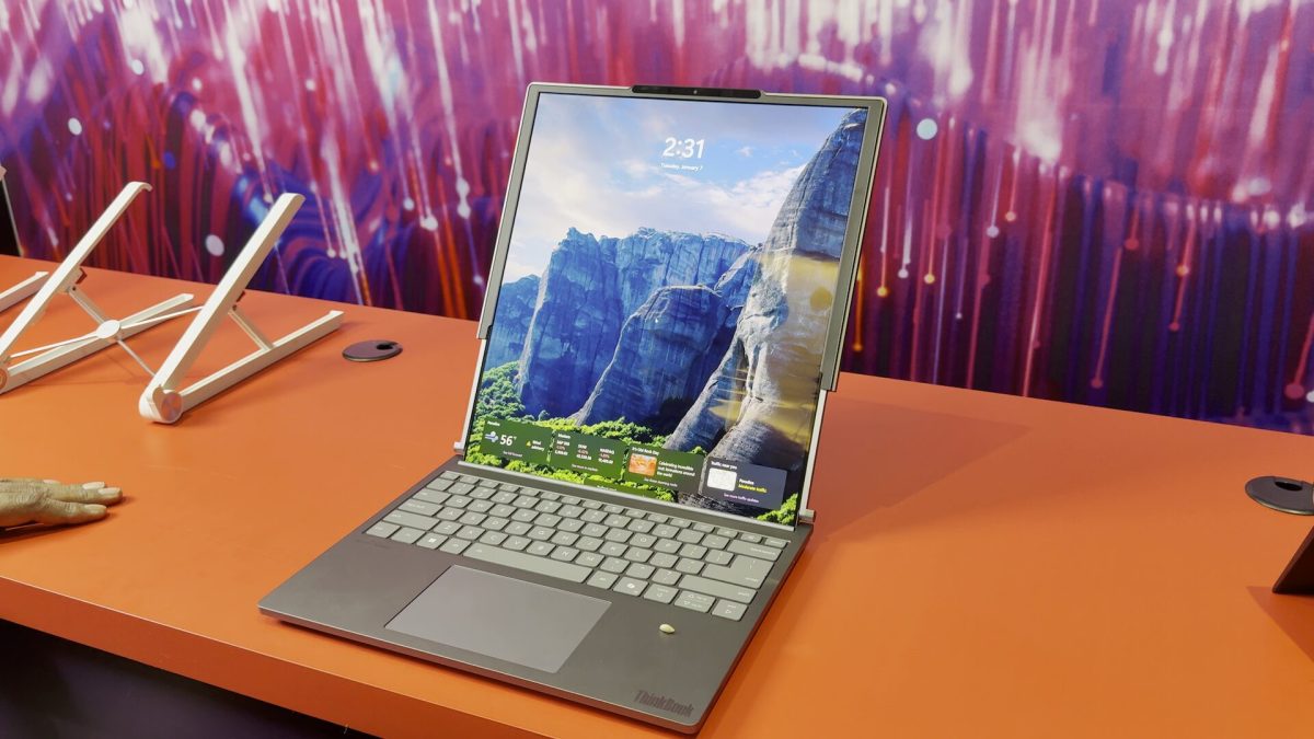 Le Lenovo ThinkBook Plus Gen 6 Rollable // Source : Numerama