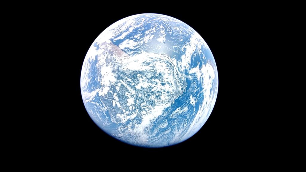 Blue Ghost Mission 1 - Vue de la Terre // Source : Firefly Aerospace Blue Ghost Mission 1 - Vue de la Terre // Source : Firefly Aerospace