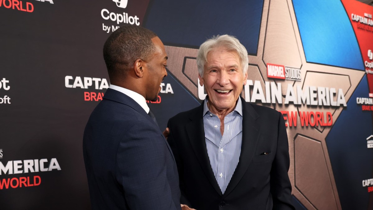 Anthony Mackie et Harrison Ford. // Source : Marvel Studios Anthony Mackie et Harrison Ford. // Source : Marvel Studios