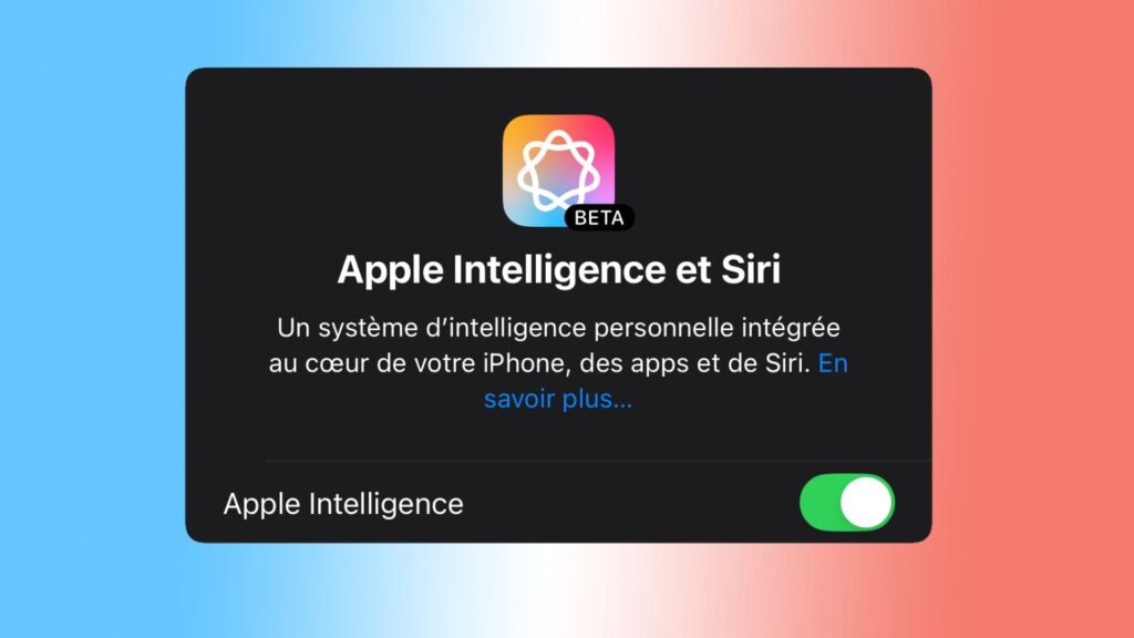Apple Intelligence en français. // Source : Numerama Apple Intelligence en français. // Source : Numerama