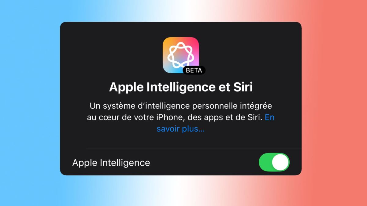 Apple Intelligence en français. // Source : Numerama Apple Intelligence en français. // Source : Numerama