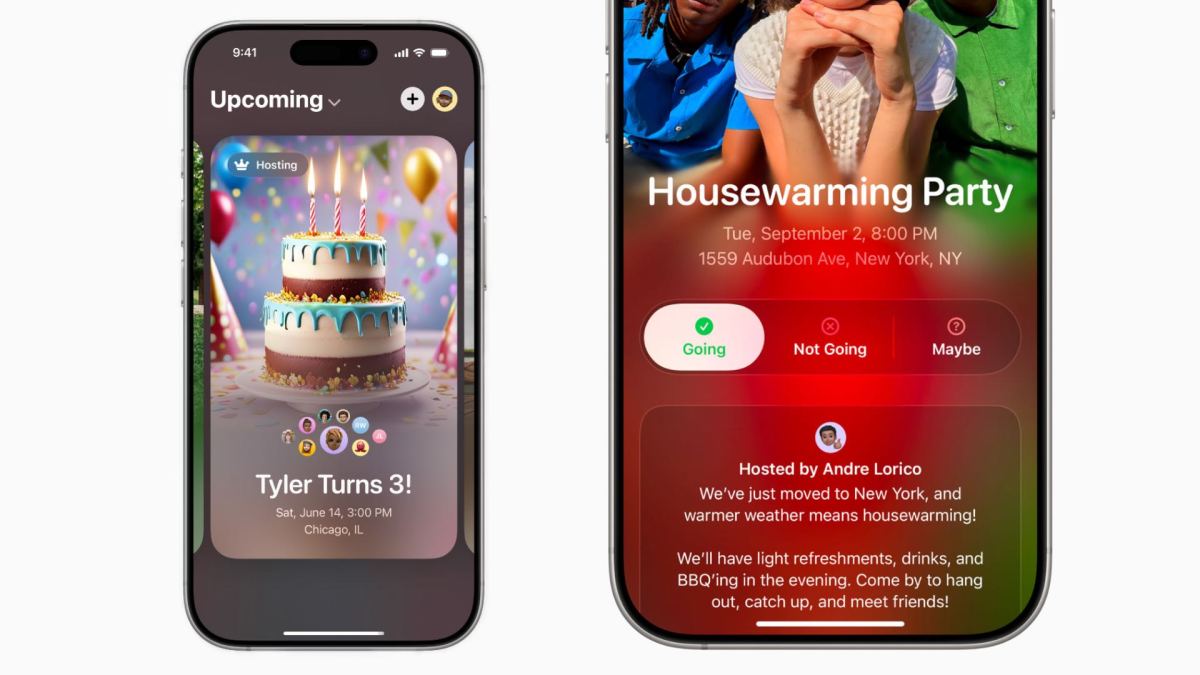 Apple Invites. // Source : Apple Apple Invites. // Source : Apple