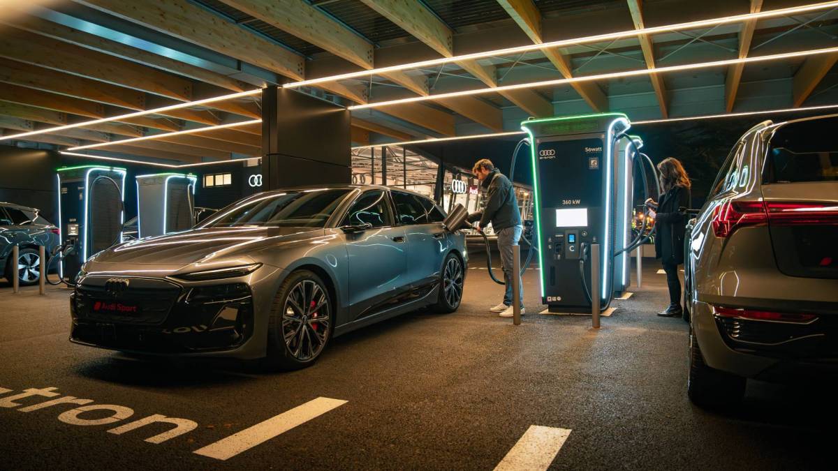 Hub de recharge Audi // Source : Audi Hub de recharge Audi // Source : Audi