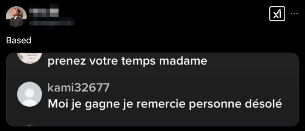 Un exemple d'utilisation de « based » // Source : Numerama Un exemple d'utilisation de « based » // Source : Numerama