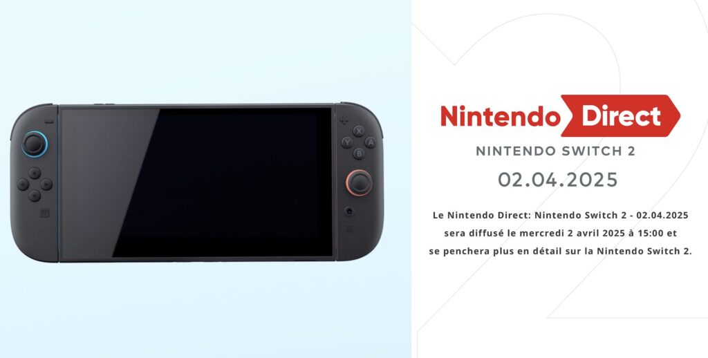 Nintendo Direct du 2 avril centré sur la Switch 2 // Source : Nintendo Nintendo Direct du 2 avril centré sur la Switch 2 // Source : Nintendo