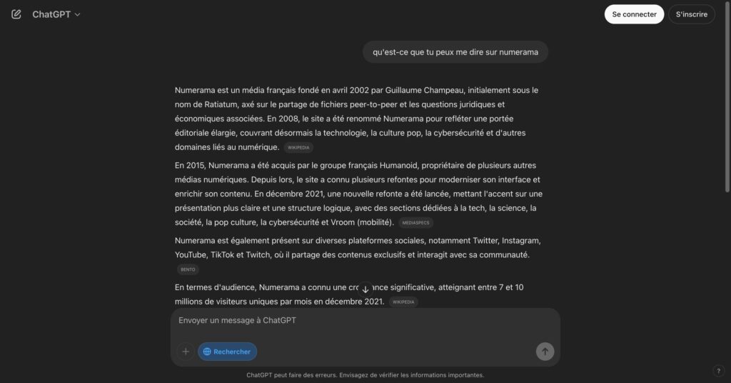 Le bouton « Rechercher » doit être colorié en bleu // Source : Numerama Le bouton « Rechercher » doit être colorié en bleu // Source : Numerama