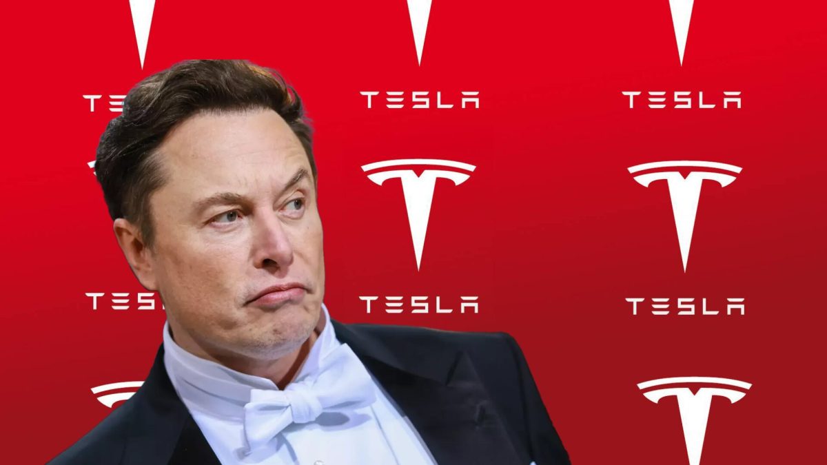 Elon Musk et Tesla // Source : Montage Raphaelle Baut Elon Musk et Tesla // Source : Montage Raphaelle Baut