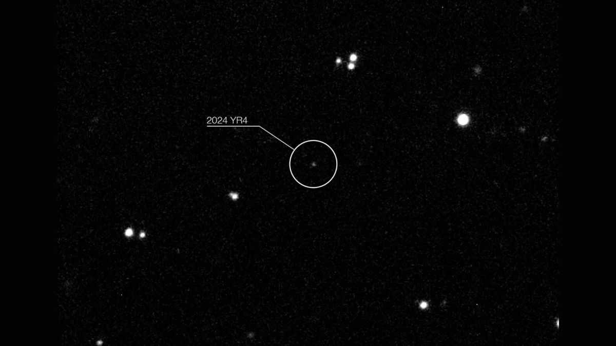 Image de l'astéroïde 2024 YR4 prise par le Very Large Telescope (VLT) de l'ESO // Source : ESO/O. Hainaut Image de l'astéroïde 2024 YR4 prise par le Very Large Telescope (VLT) de l'ESO // Source : ESO/O. Hainaut