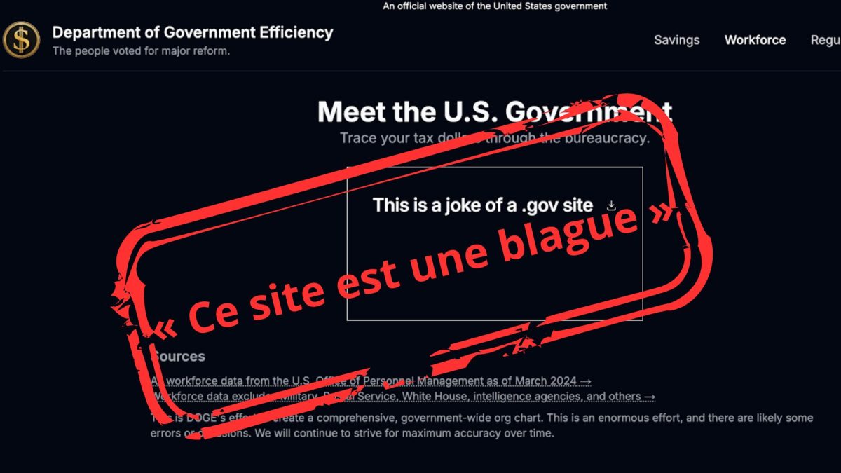 Le site de DOGE piraté. // Source : 404Media Le site de DOGE piraté. // Source : 404Media