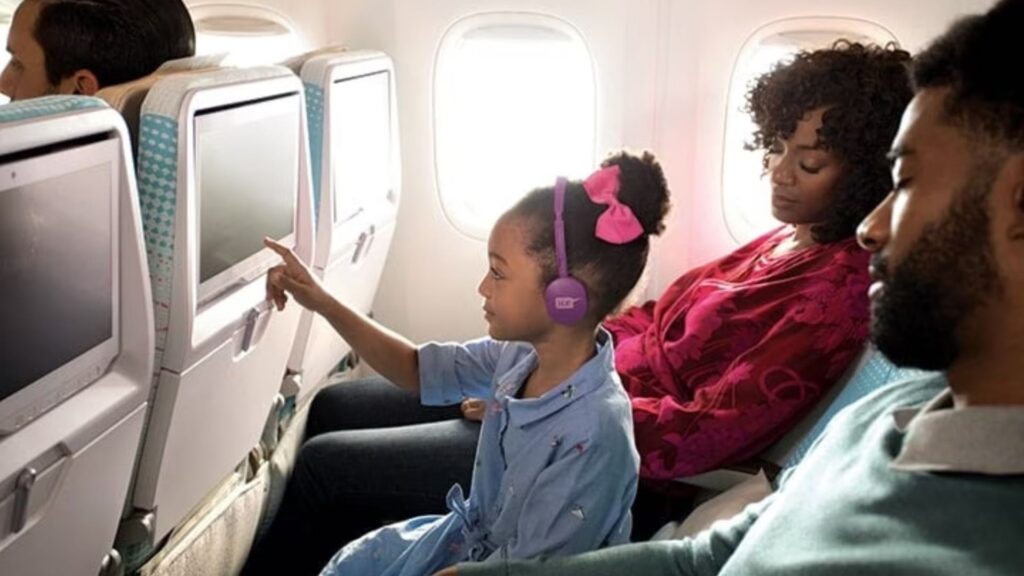 Emirates dispose des plus grands écrans et du plus grand nombre de films. // Source : Emirates Emirates dispose des plus grands écrans et du plus grand nombre de films. // Source : Emirates