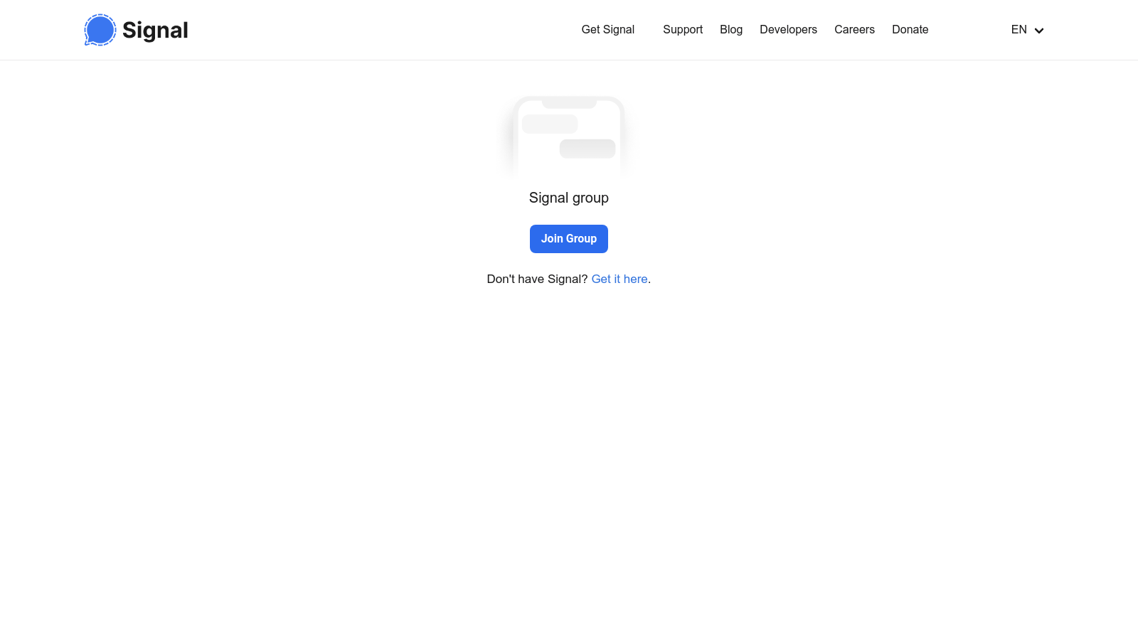 Une invitation Signal envoyé par des hackers russes. // Source : Google Une invitation Signal envoyé par des hackers russes. // Source : Google