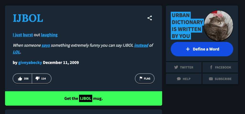 La définition d'ijbol dans l'Urban Dictionary // Source : Numerama La définition d'ijbol dans l'Urban Dictionary // Source : Numerama