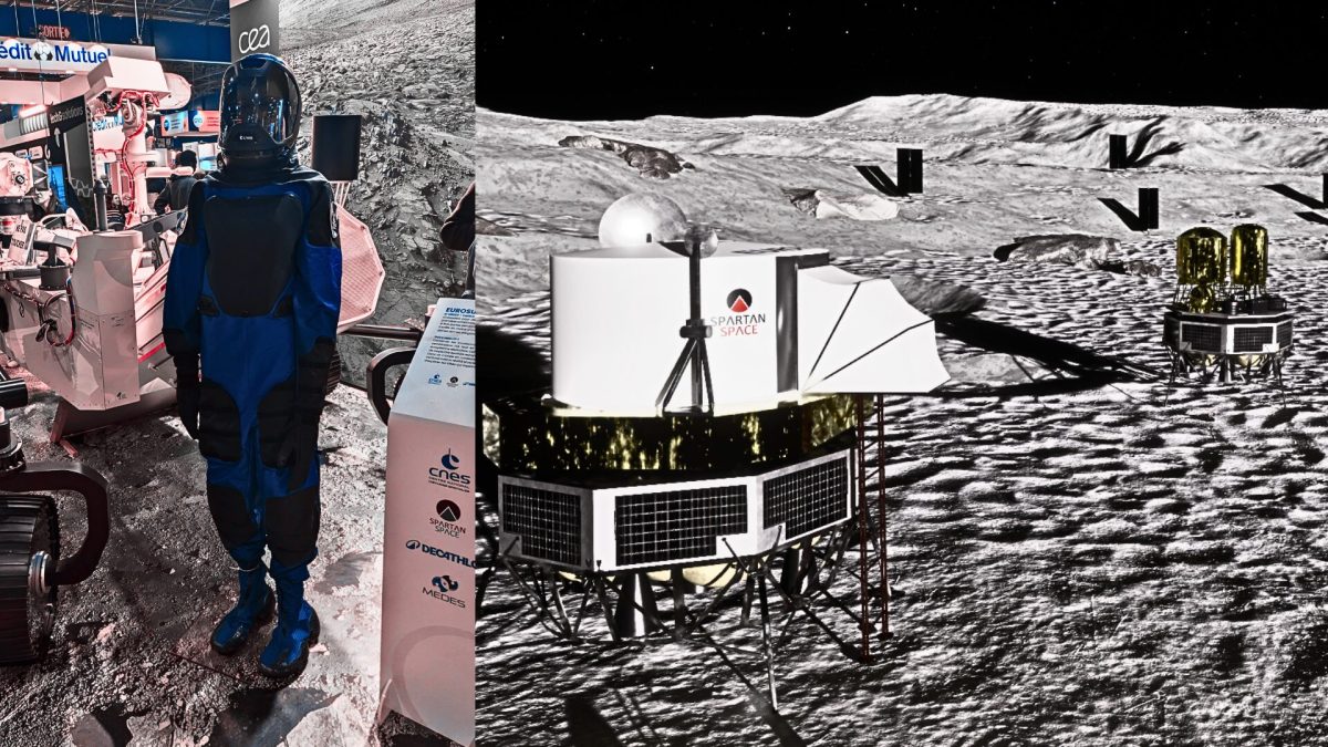 La combinaison ainsi que le bivouac lunaire. // Source : Numerama / CEA La combinaison ainsi que le bivouac lunaire. // Source : Numerama / CEA