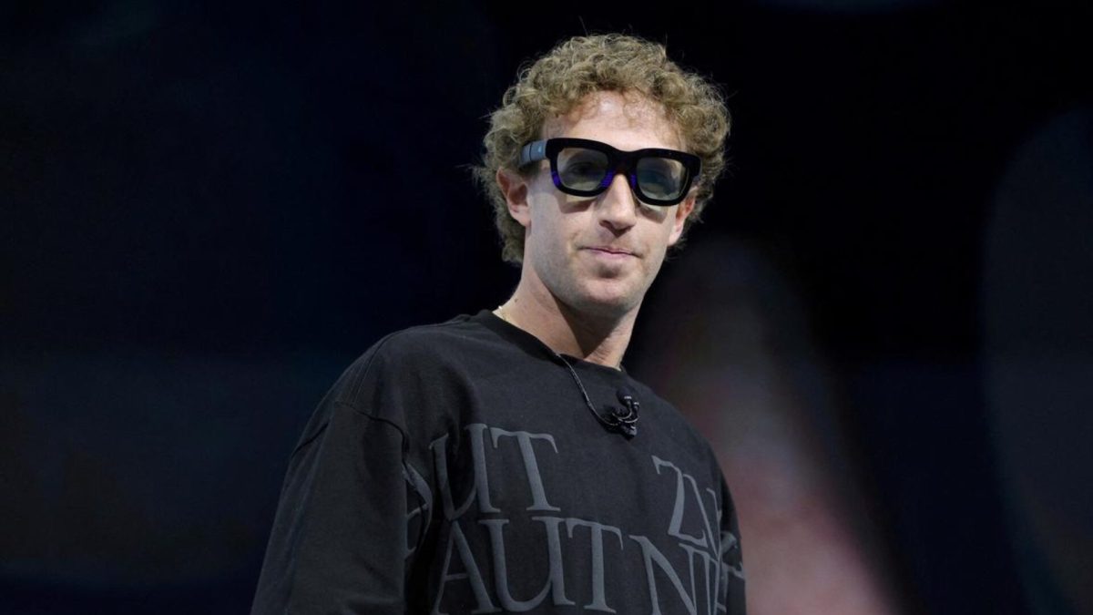Mark Zuckberberg avec les lunettes de Ray-ban / Meta. // Source : Skynews Mark Zuckberberg avec les lunettes de Ray-ban / Meta. // Source : Skynews