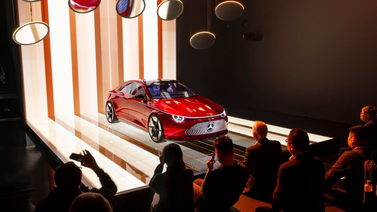 Mercedes CLA Concept au salon IAA 2023 // Source : Mercedes Mercedes CLA Concept au salon IAA 2023 // Source : Mercedes