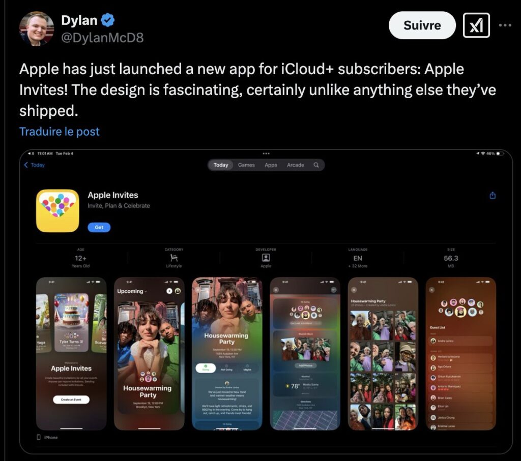 Plusieurs observateurs d'Apple s'étonnent des choix de design dans Apple Invites, qui ne ressemble pas au reste d'iOS 18. Plusieurs observateurs d'Apple s'étonnent des choix de design dans Apple Invites, qui ne ressemble pas au reste d'iOS 18.