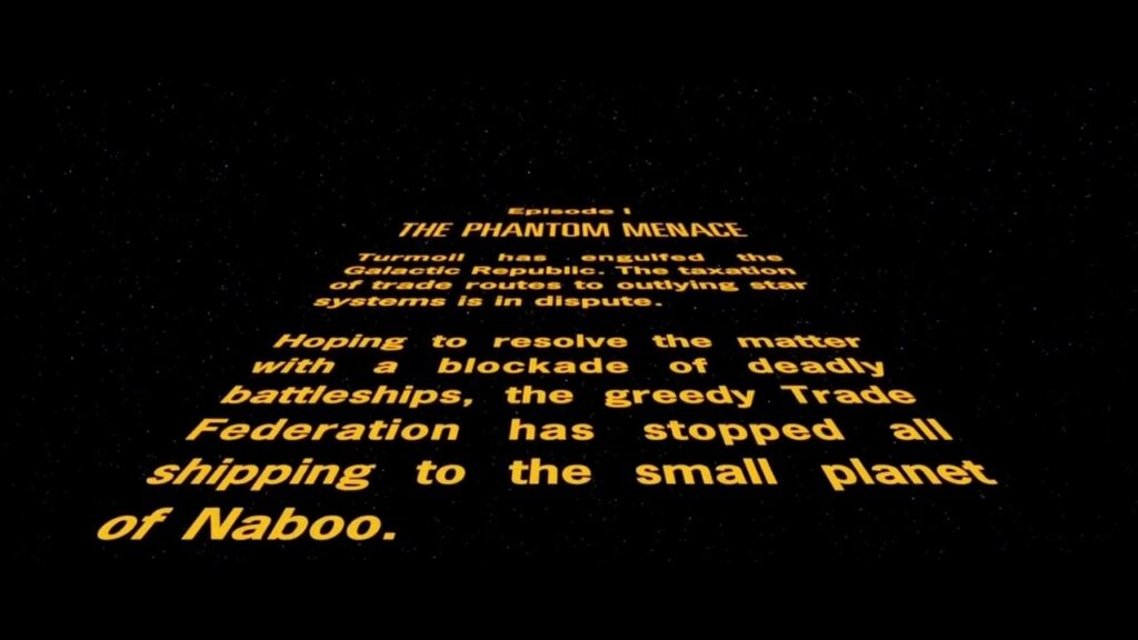 La séquence originale dans la Menace Fantôme // Source : Lucasfilm La séquence originale dans la Menace Fantôme // Source : Lucasfilm